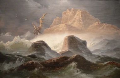 Sturm an der norwegischen Küste